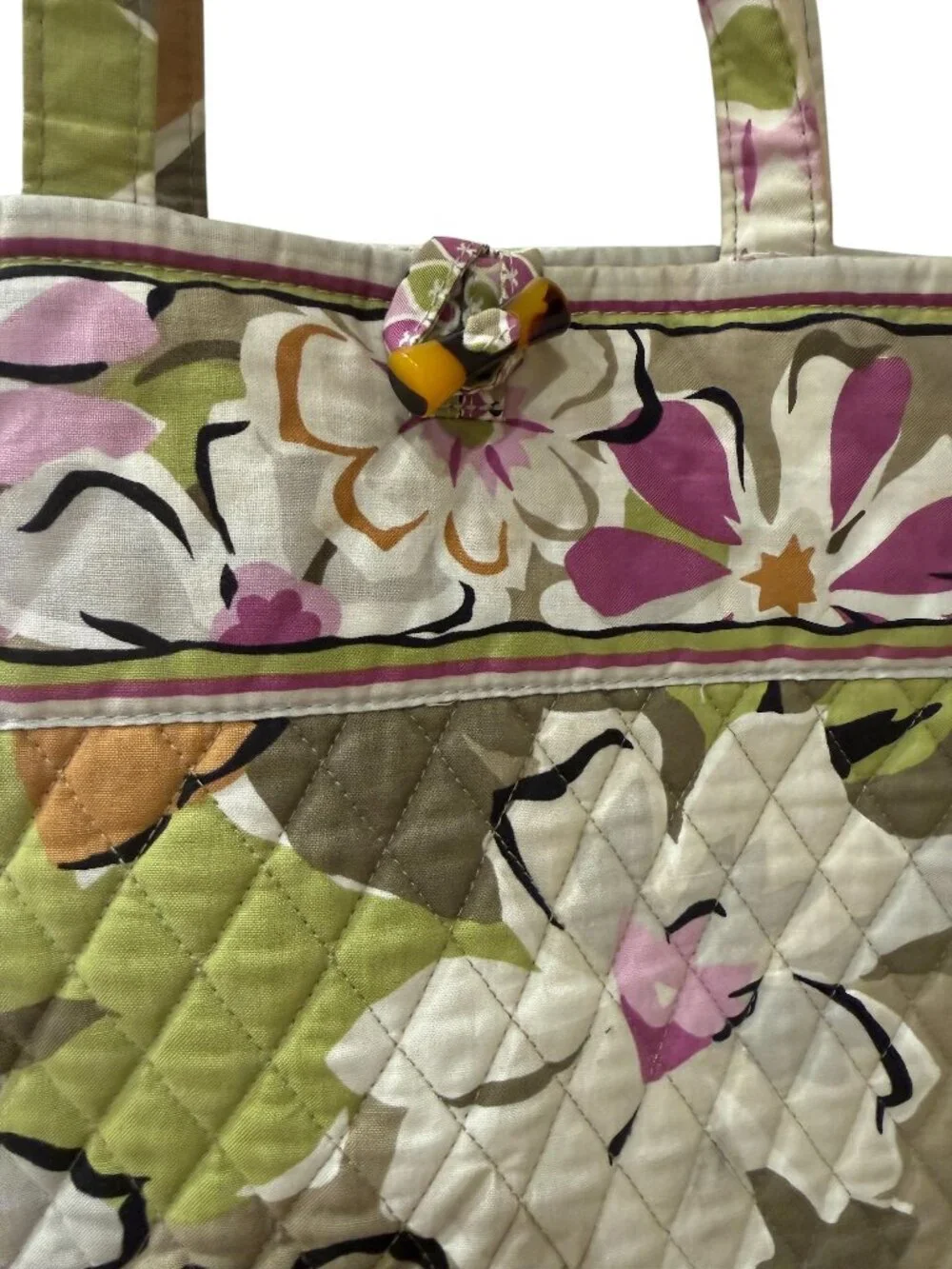 Vera Bradley Portobello Road Quilted Floral Tote / Shoulder Bag